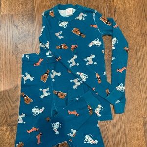 Hanna Andersson dogs long john pajamas 150 cm/US12